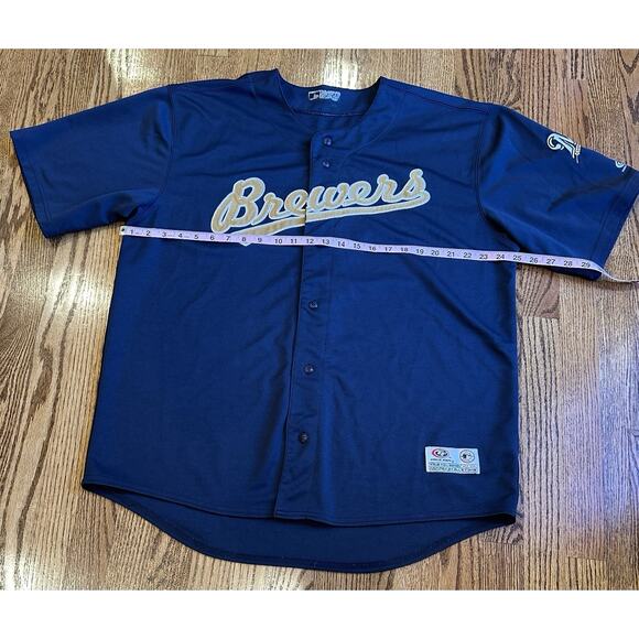 Vintage Milwaukee Brewers Jersey Russell Athletic True Fan Series MLB Men’s XL - Picture 5 of 7